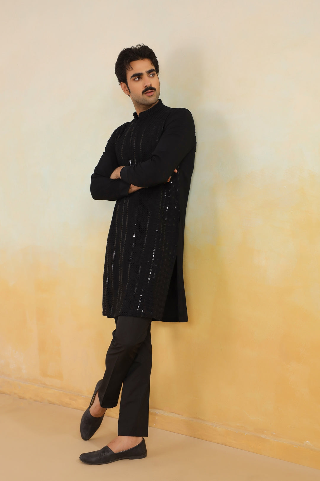 Sequence Black Kurta Set - KM46512-106