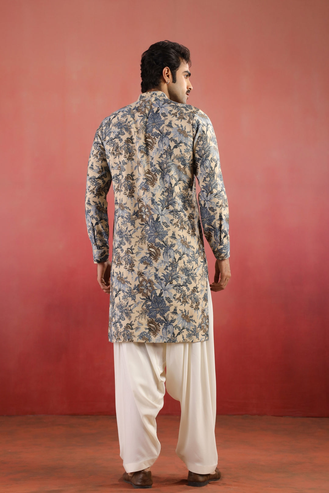 Floral Fawn Only Kurta - K46770-40/1