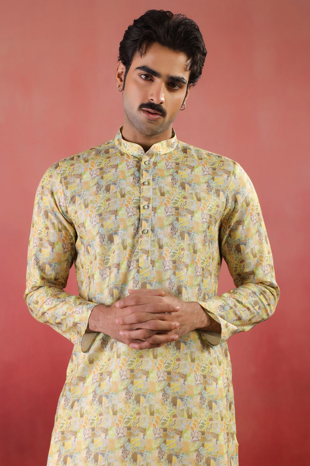 Abstract Pista Kurta Set - KM46758-2