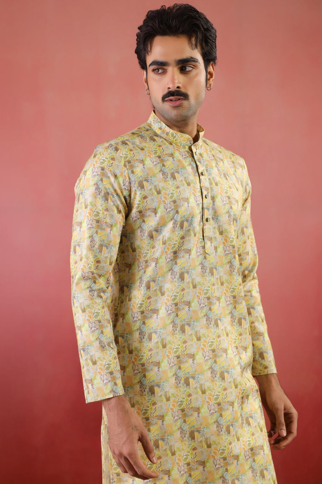 Abstract Pista Kurta Set - KM46758-2