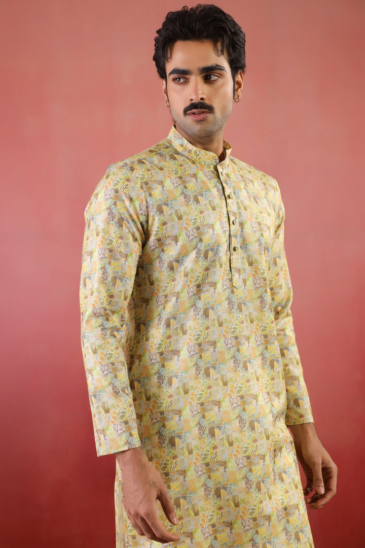 Abstract Pista Kurta Set - KM46758-2