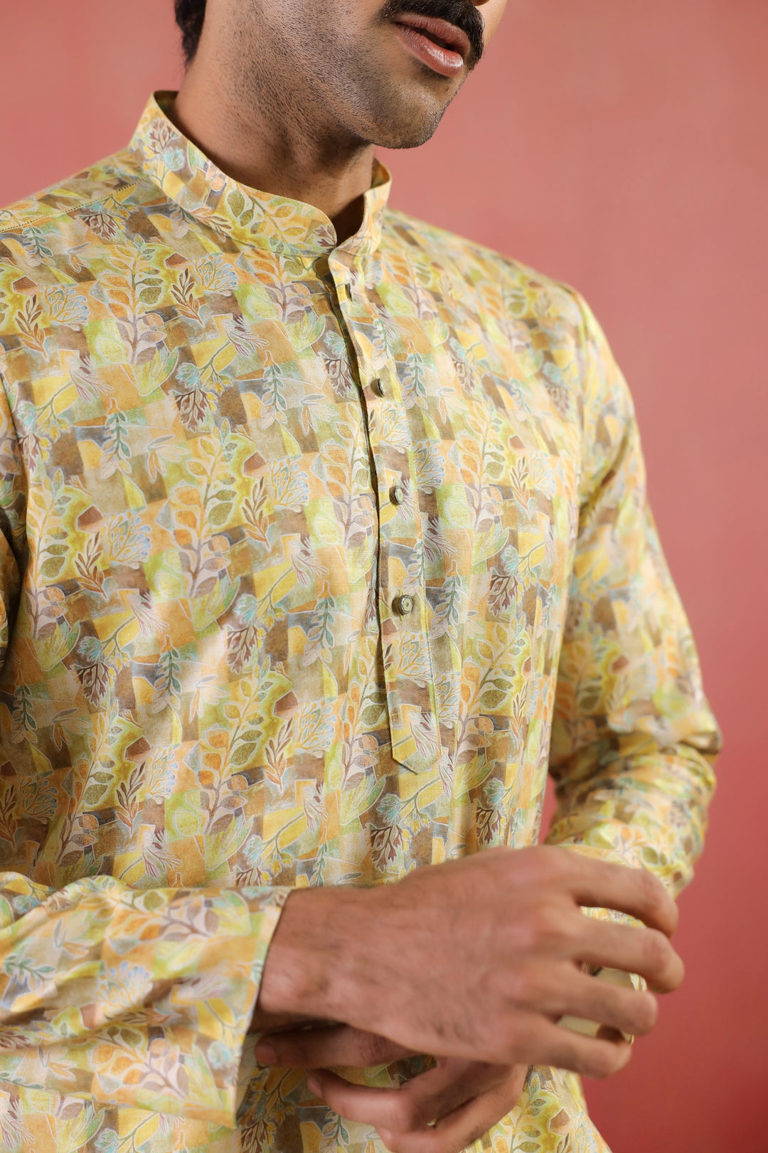 Abstract Pista Kurta Set - KM46758-2