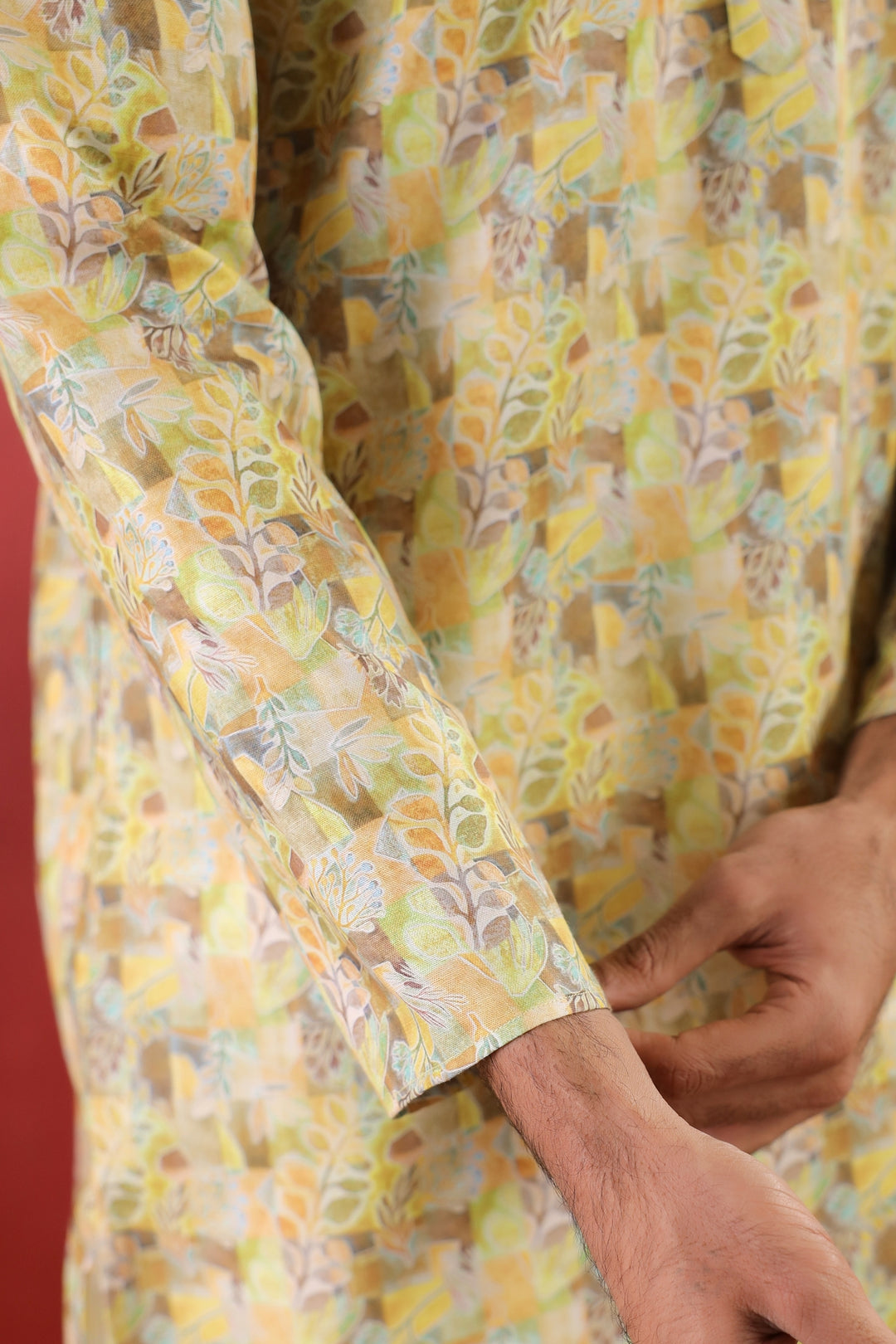 Abstract Pista Kurta Set - KM46758-2