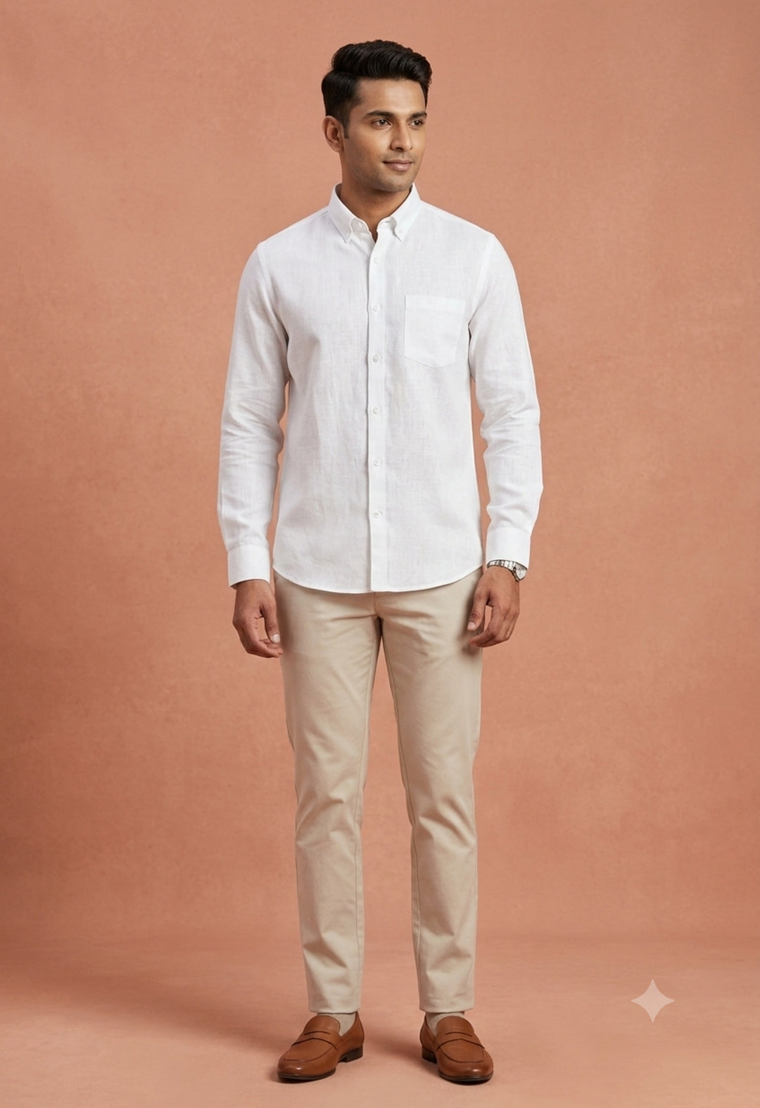 Solid White Shirts - E48155-Z1