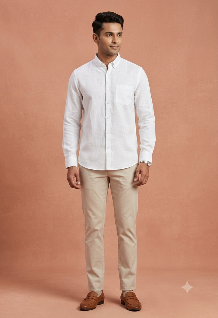 Solid White Shirts - E48155-Z1