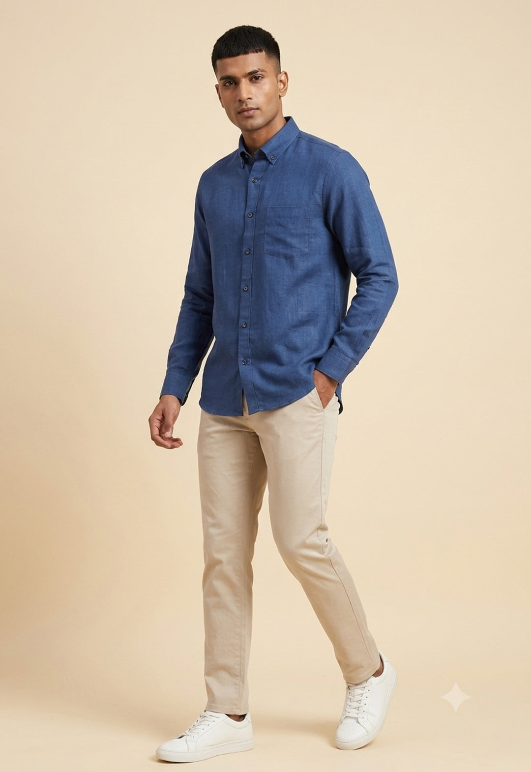Solid Blue Shirts - E48155-8