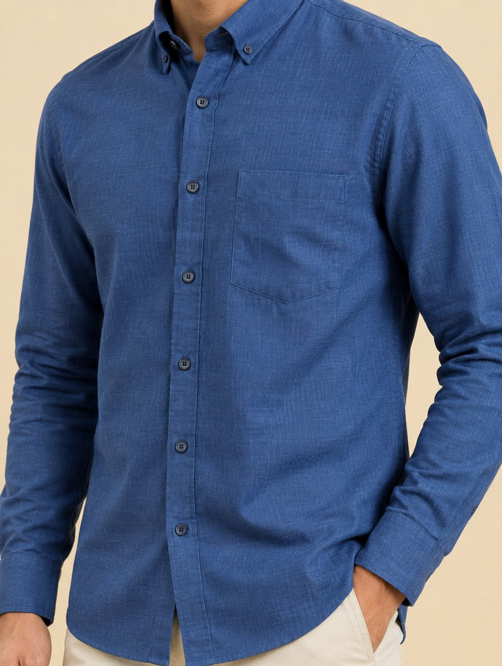 Solid Blue Shirts - E48155-8