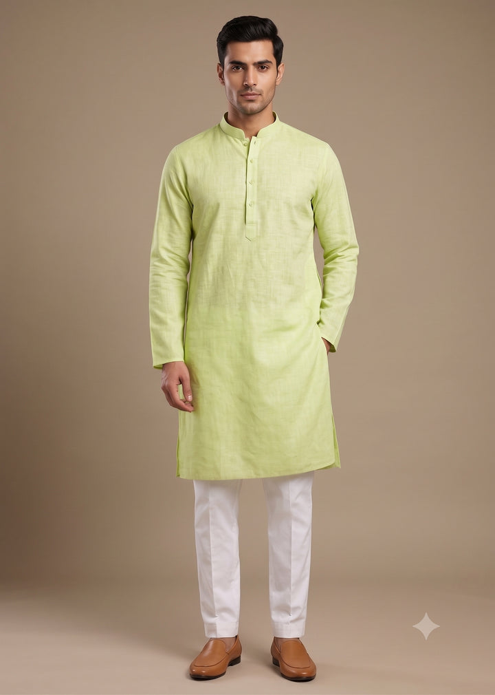 Solid L.pista Kurta Set - KM48219-8