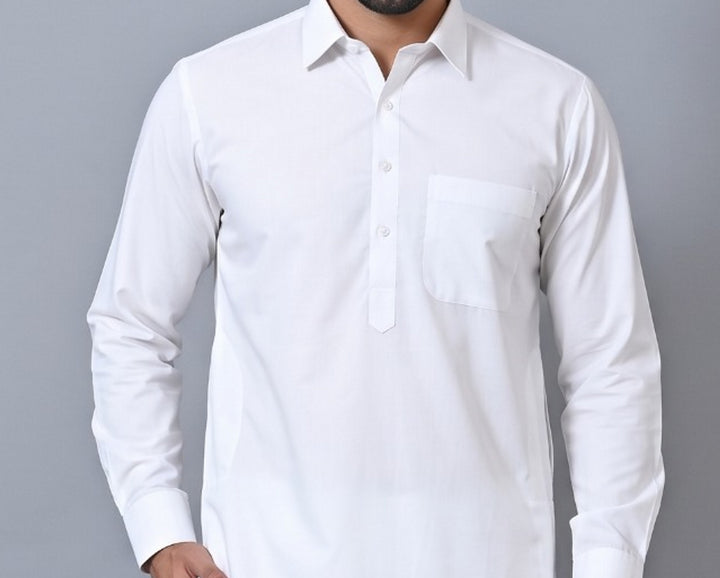 Ganganagri  White Kurta Set - GT33392-W002