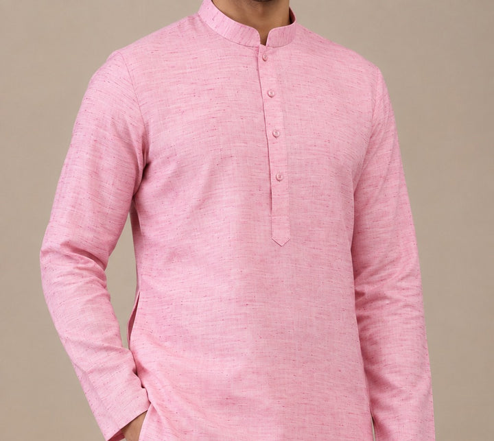 Solid Pink Kurta Set - KM48219-5
