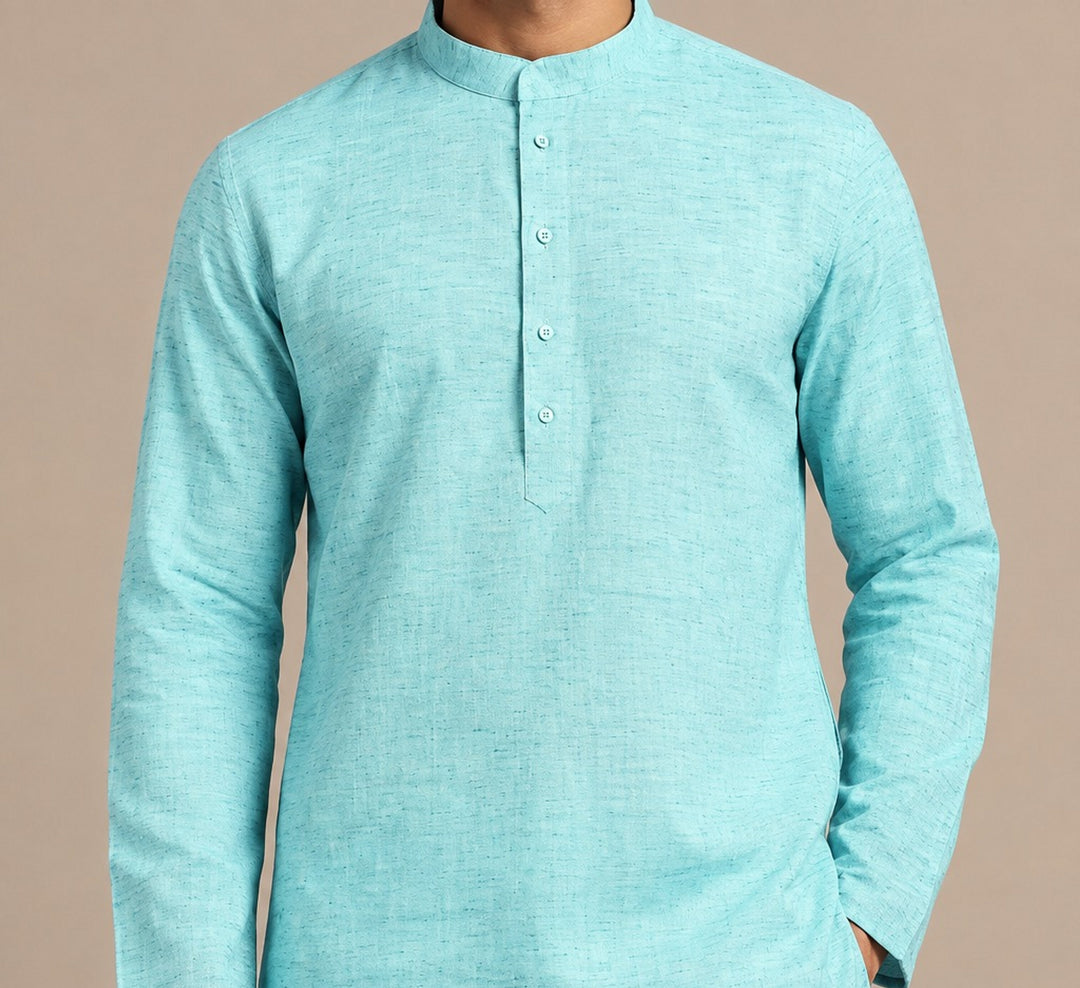 Solid Sea Green Kurta Set - KM48219-7