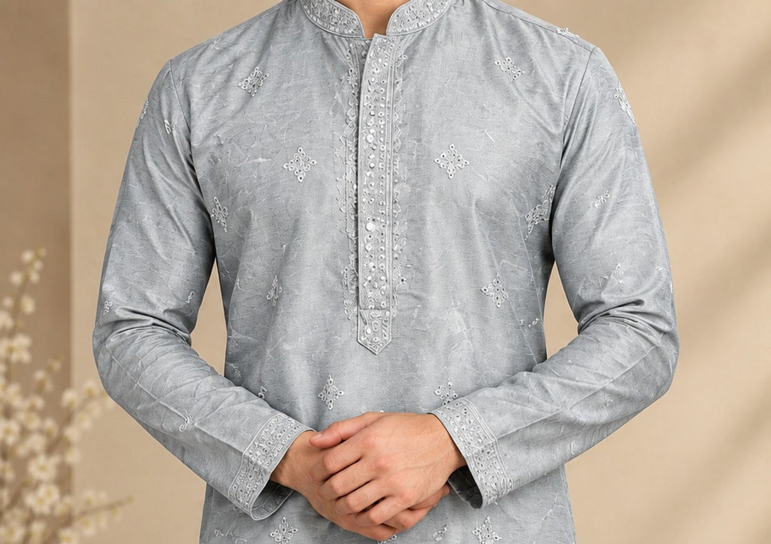 Sequence Grey Kurta Set - KT47732-3009