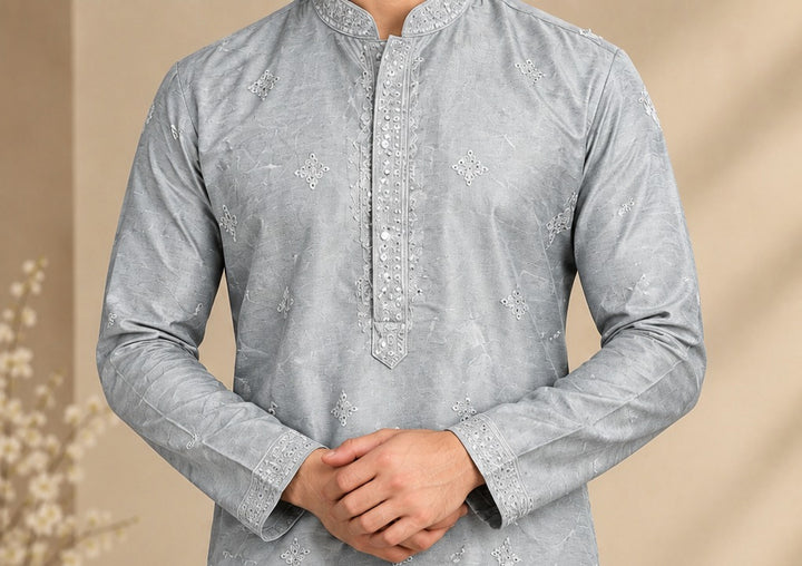 Sequence Grey Kurta Set - KT47732-3009