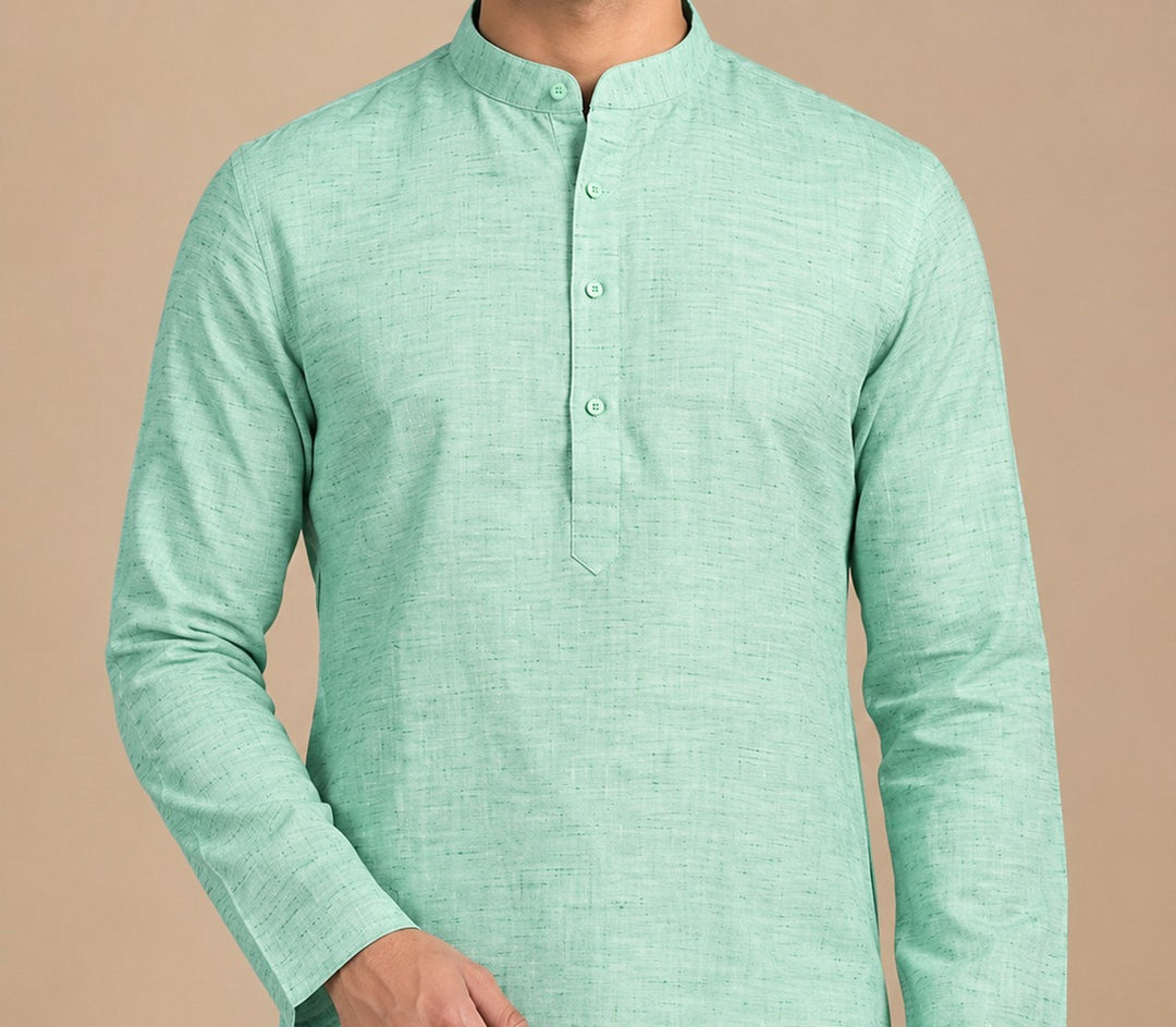 Solid Green Kurta Set - KM48219-12