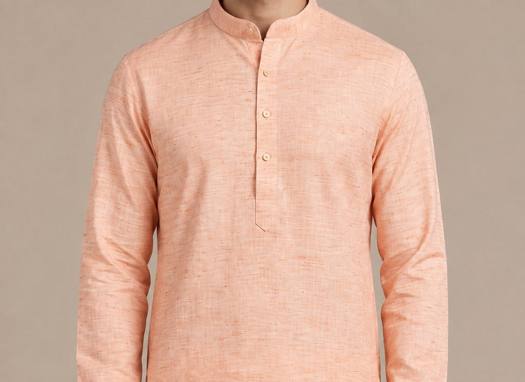 Solid Orange Kurta Set - KM48219-9