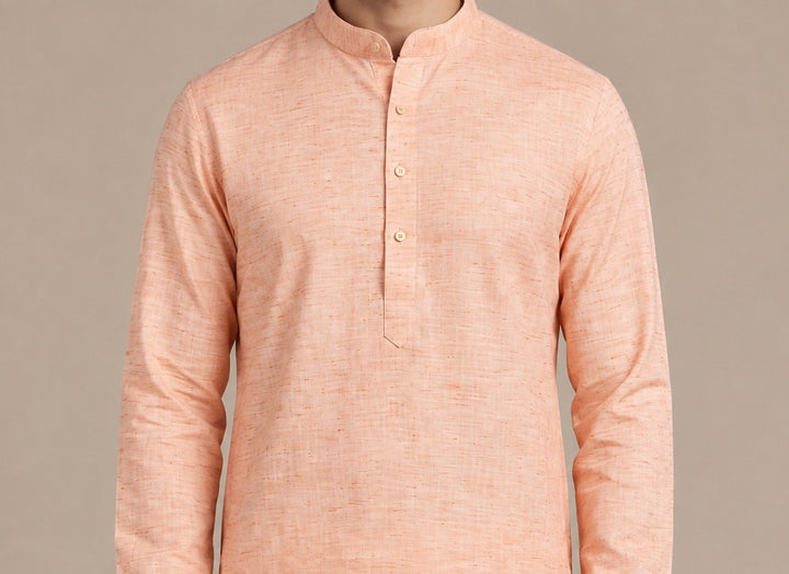Solid Orange Kurta Set - KM48219-9