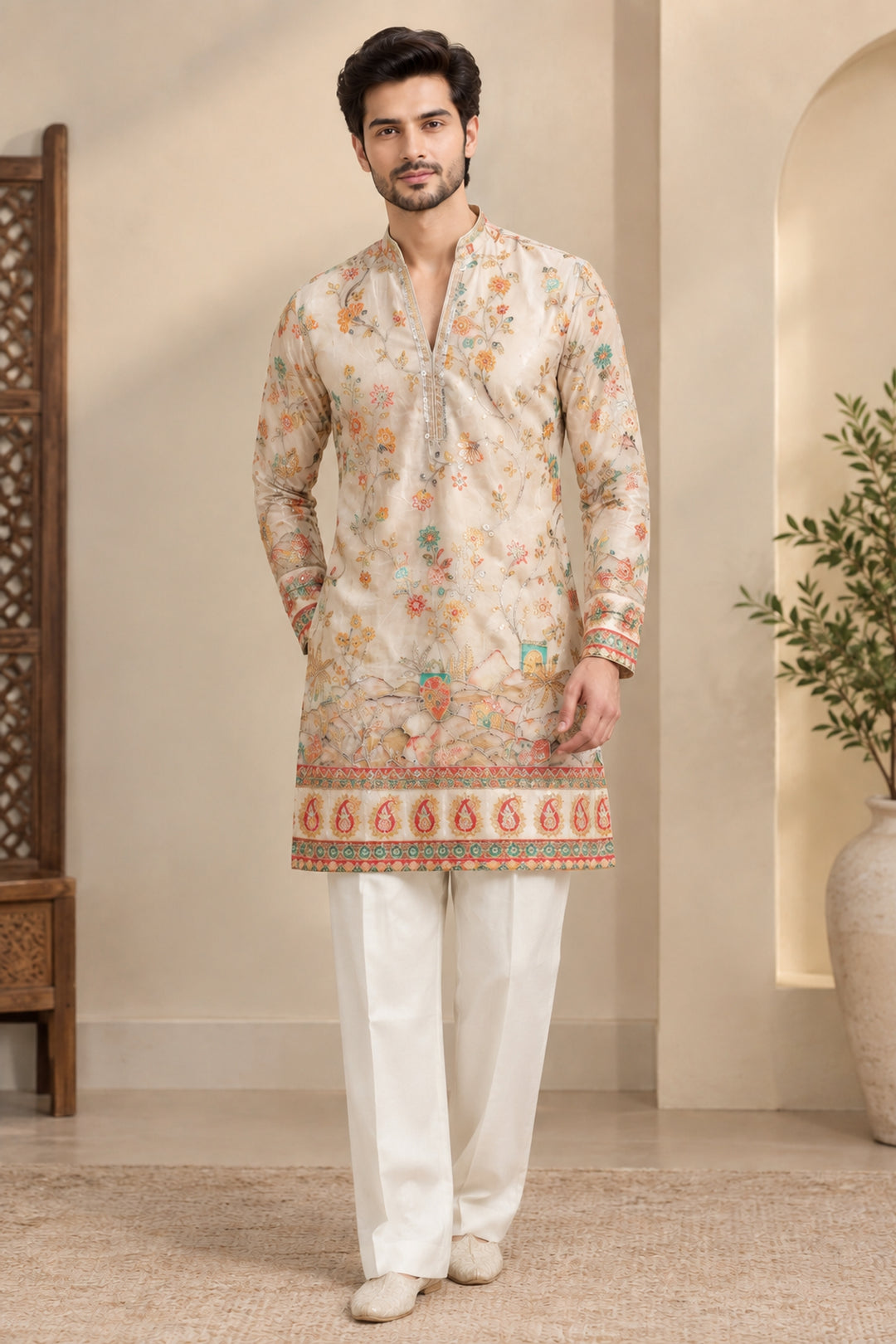 Sequence Rust Kurta Set - KT47951-636