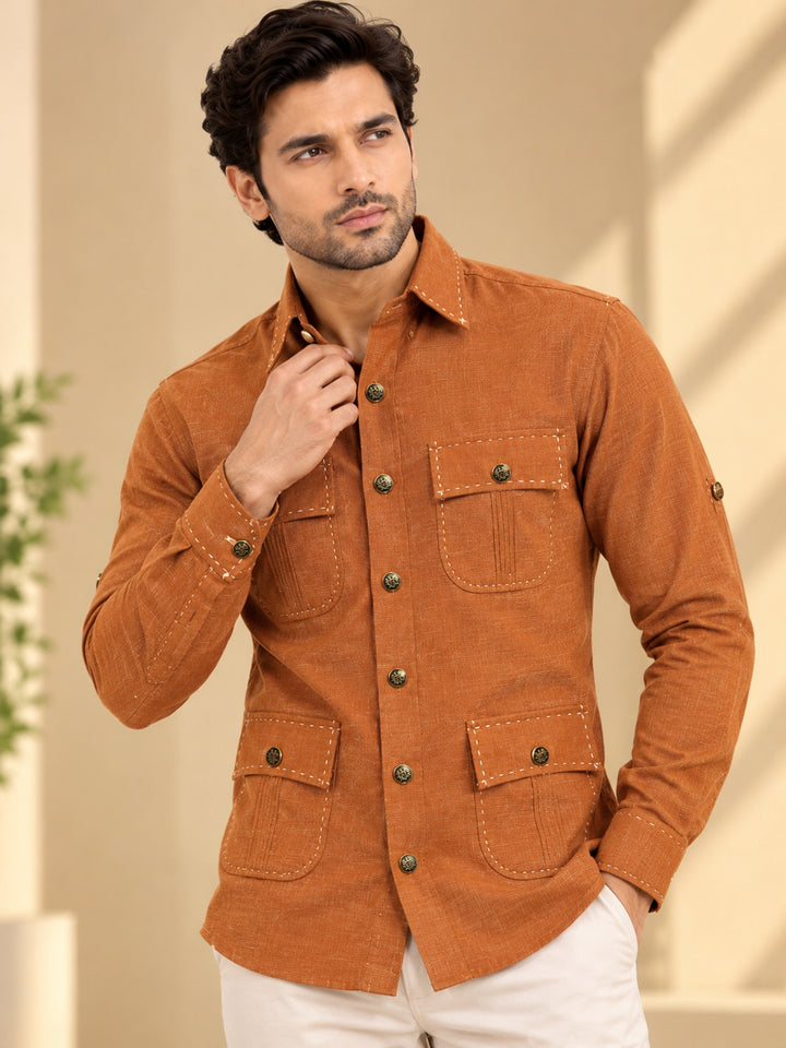 Solid Rust Shirts - E48038-4
