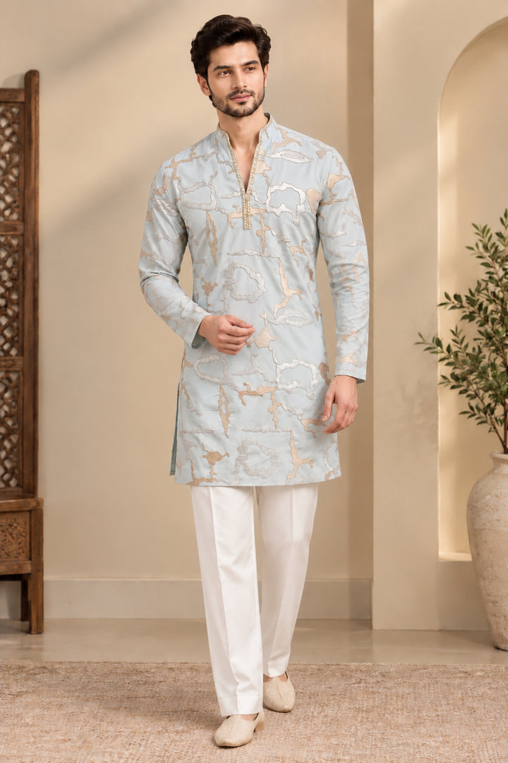 Sequence S.blue  Kurta Set - KT47851-1