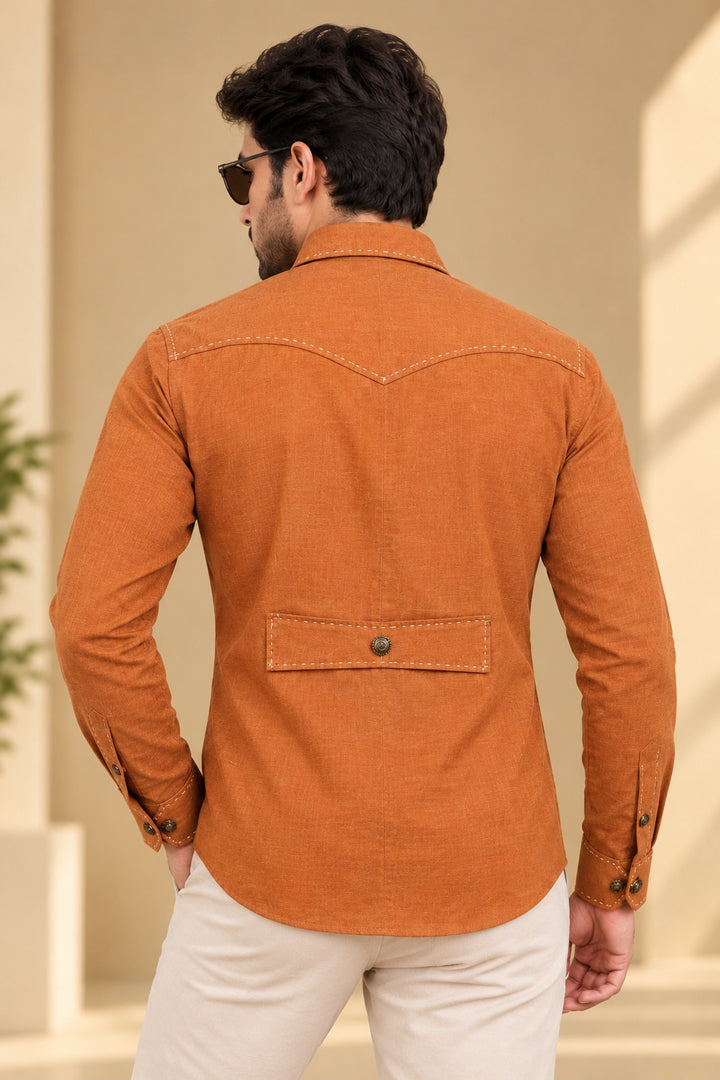 Solid Rust Shirts - E48038-4