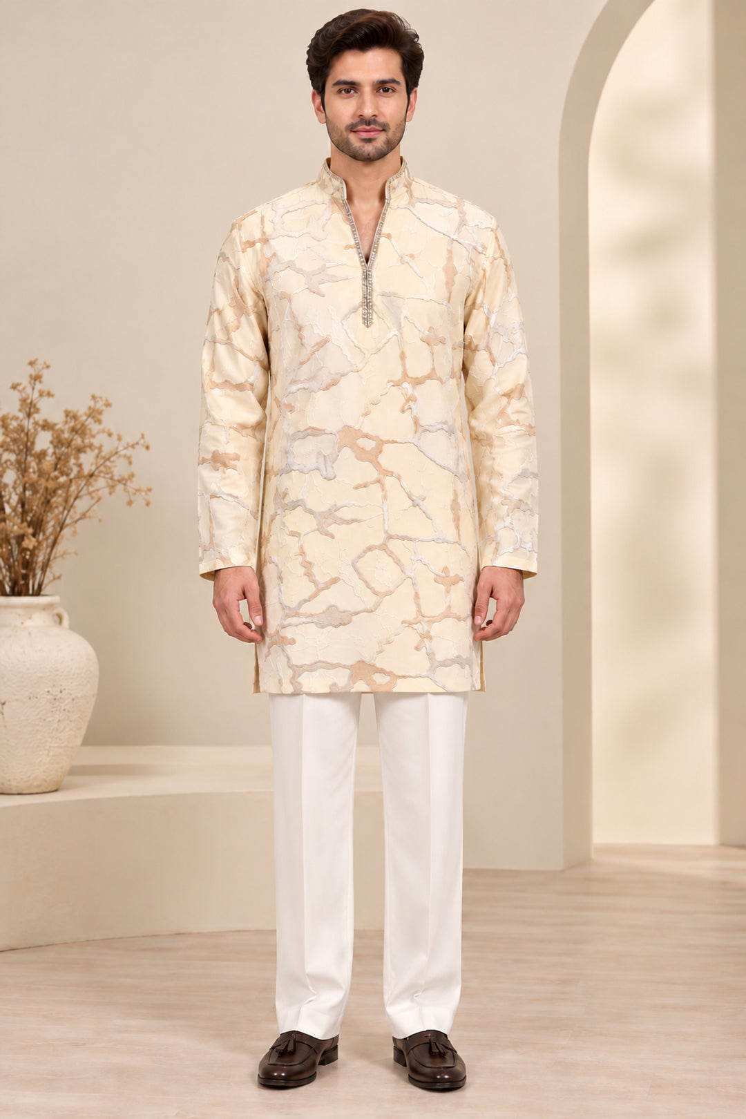 Sequence Yellow Kurta Set - KT47851-2