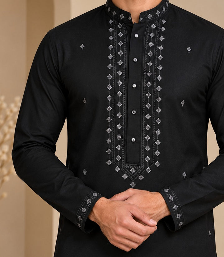 Sequence Black Kurta Set - KT48091-1