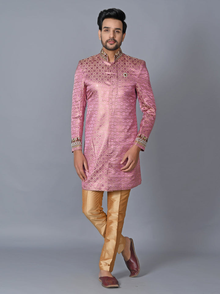 Ethnic Motifs Rose Sherwani