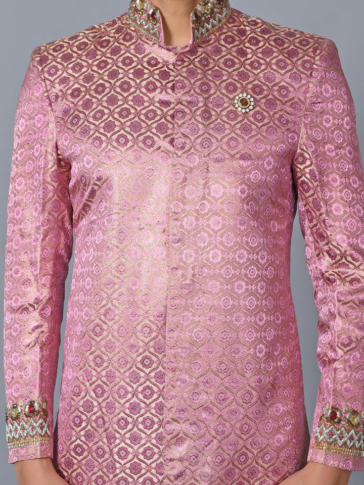 Ethnic Motifs Rose Sherwani