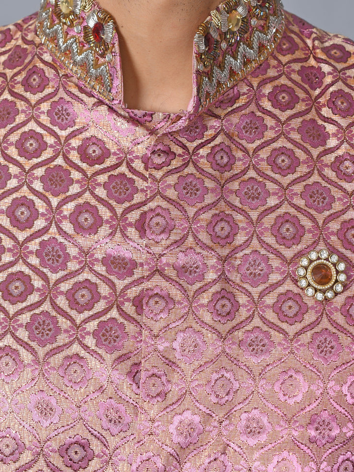 Ethnic Motifs Rose Sherwani