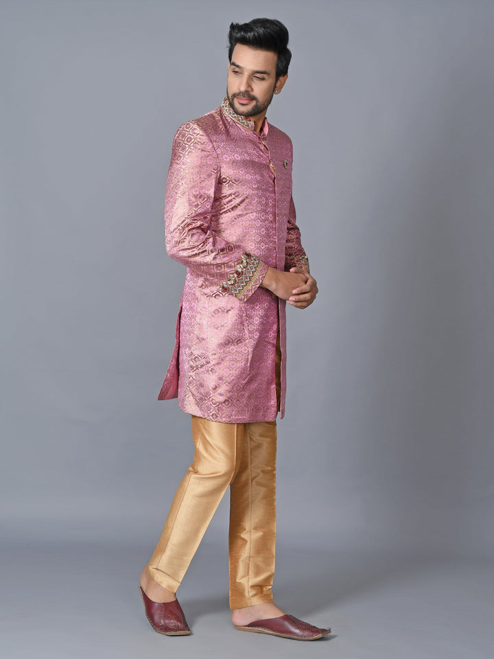 Ethnic Motifs Rose Sherwani