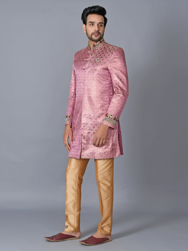 Ethnic Motifs Rose Sherwani