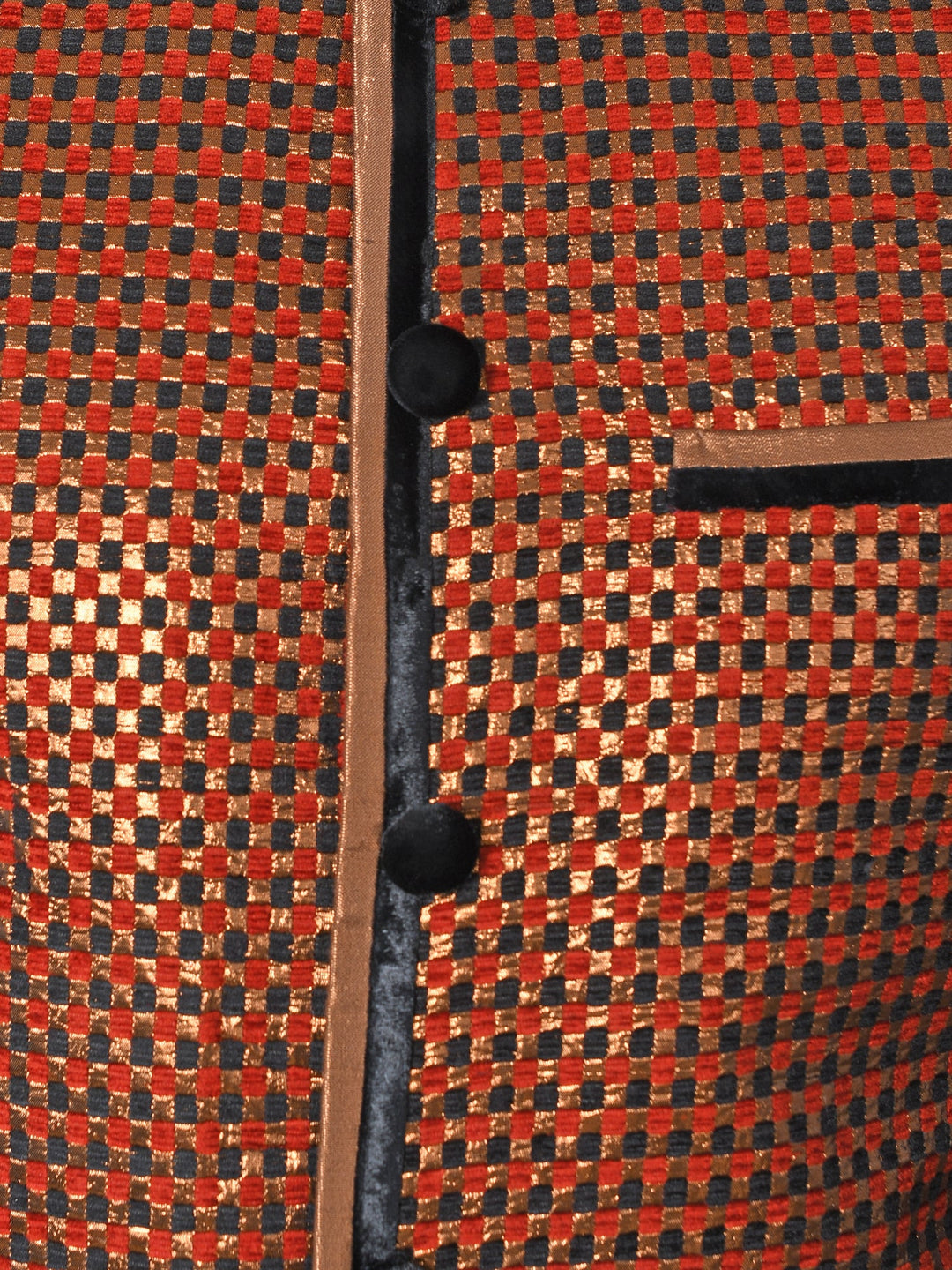 Woven Design Rust Sherwani