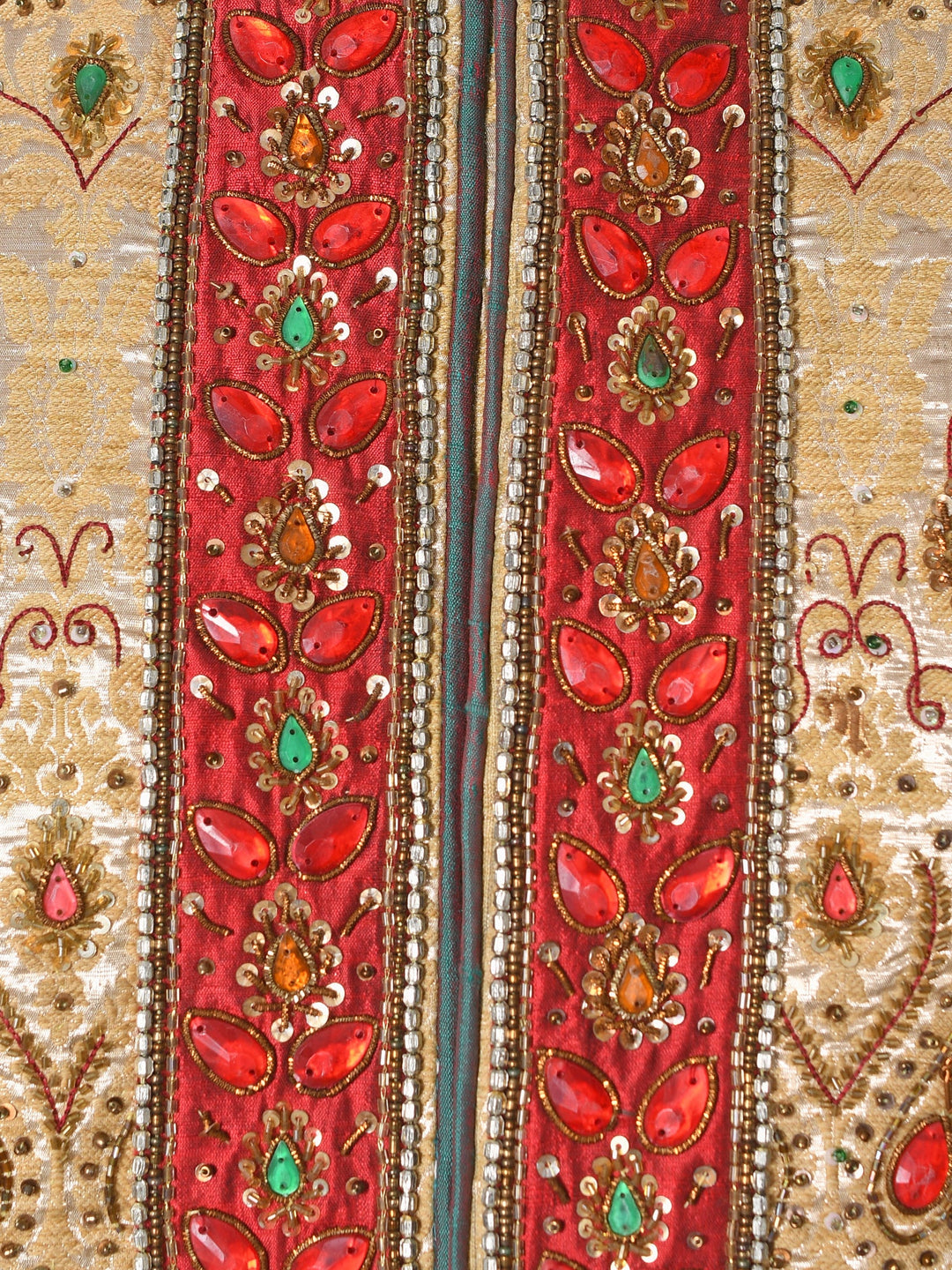 Ethnic Motifs Gold Sherwani