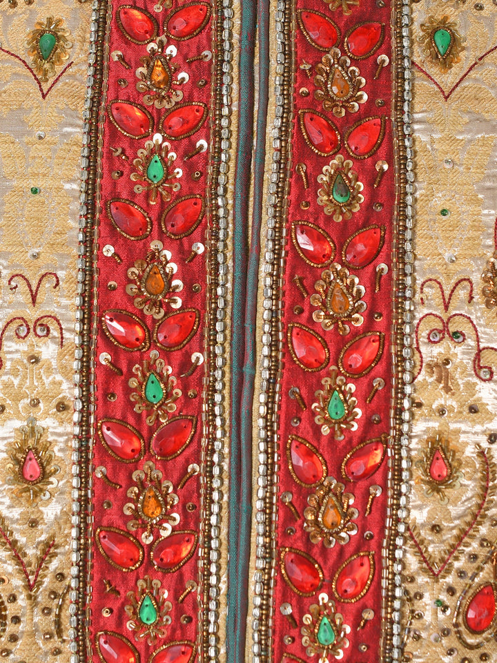 Ethnic Motifs Gold Sherwani