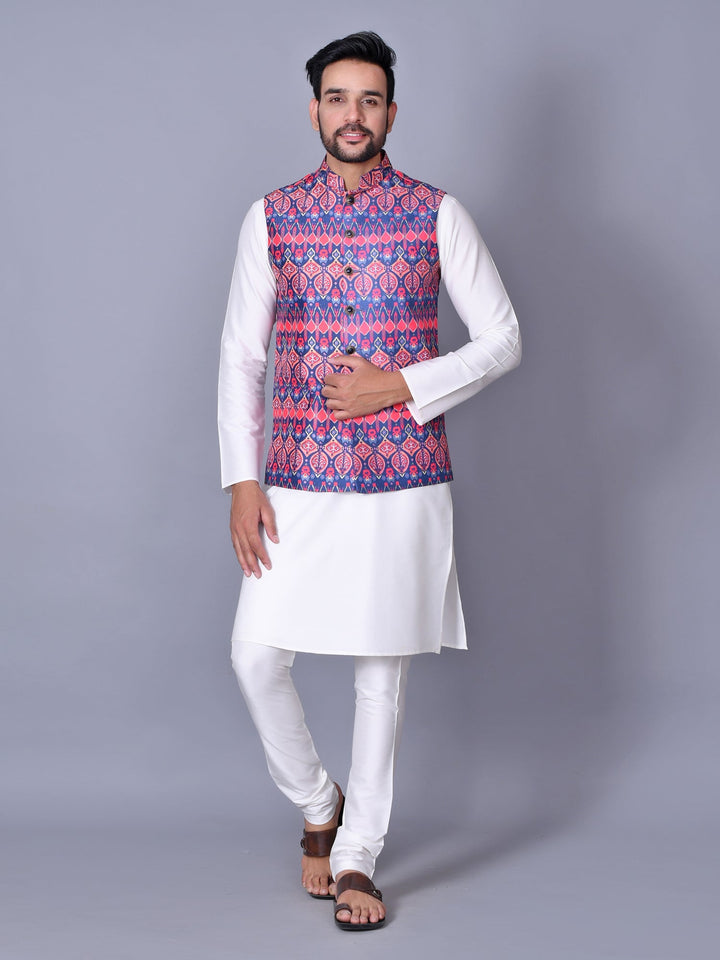 Ethnic Motifs Multi Nehru Jacket