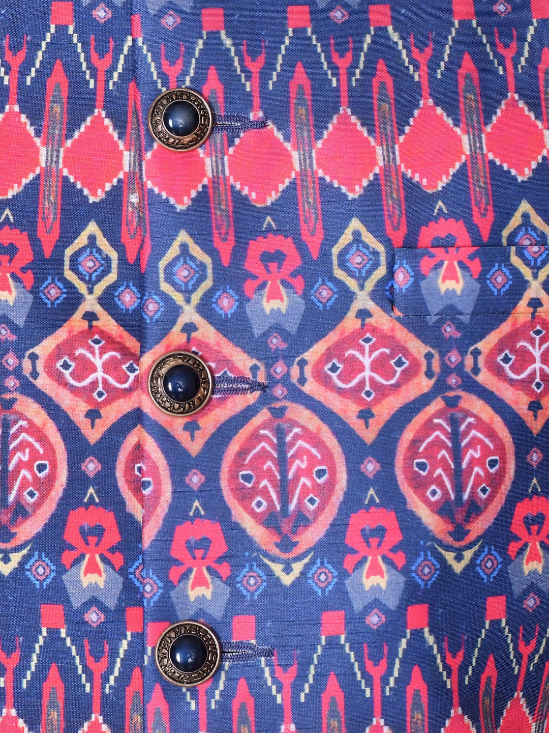 Ethnic Motifs Multi Nehru Jacket