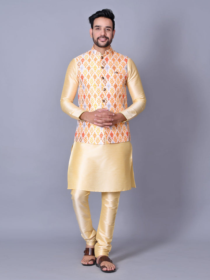 Ethnic Motifs Multi Nehru Jacket