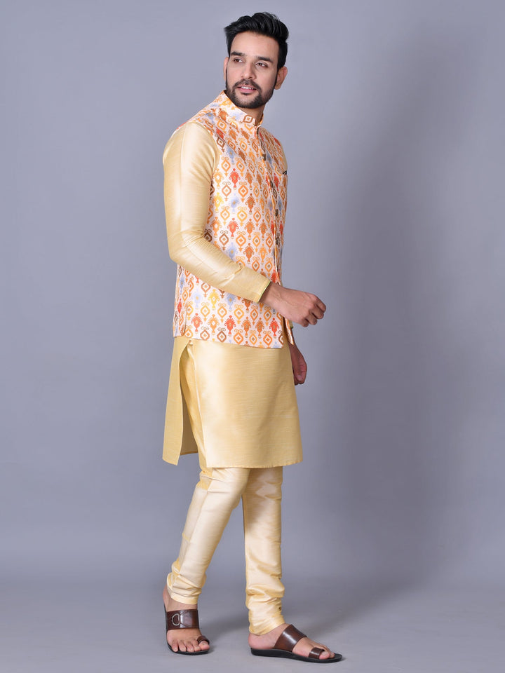 Ethnic Motifs Multi Nehru Jacket