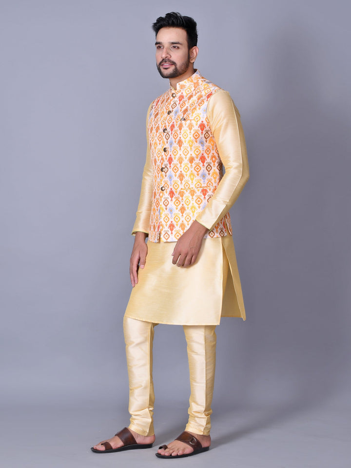 Ethnic Motifs Multi Nehru Jacket