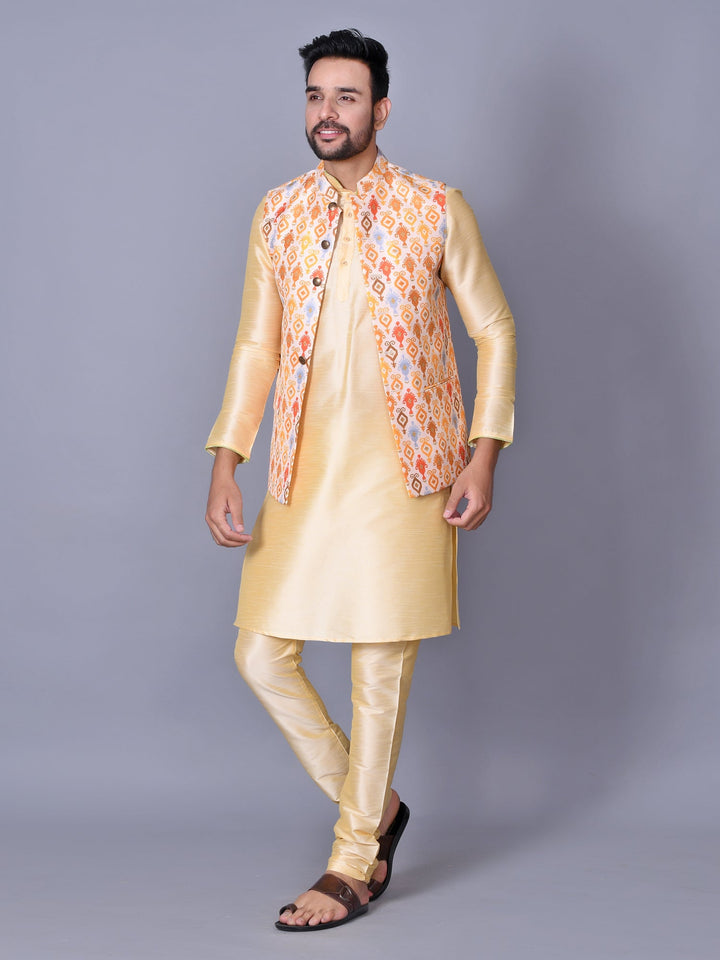 Ethnic Motifs Multi Nehru Jacket