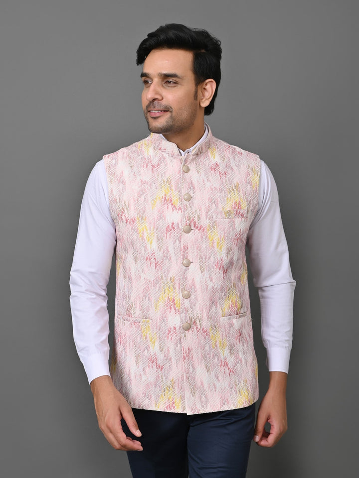 Textured Multi Nehru Jacket