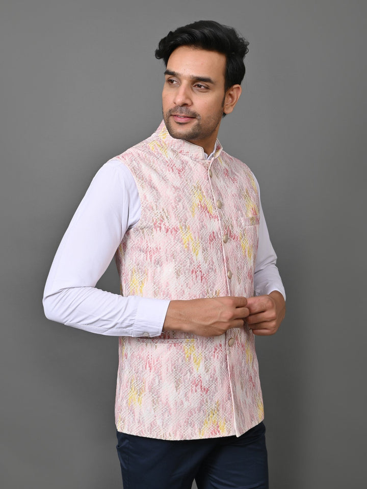 Textured Multi Nehru Jacket