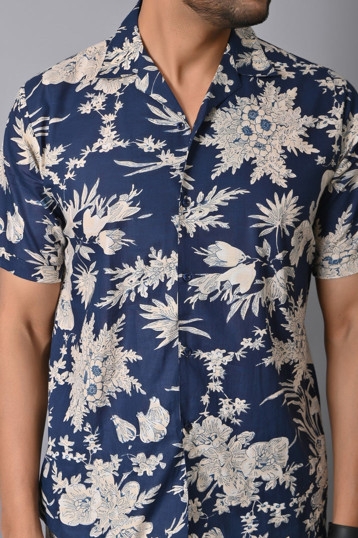Floral Navy Blue Co-ords Set