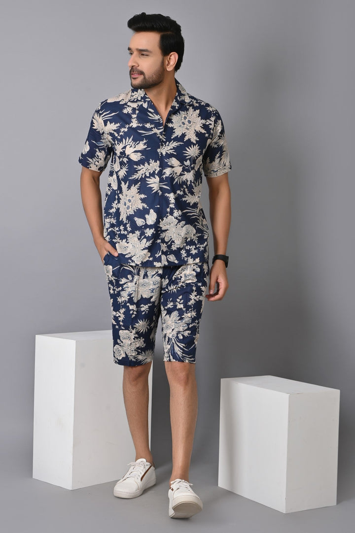 Floral Navy Blue Co-ords Set