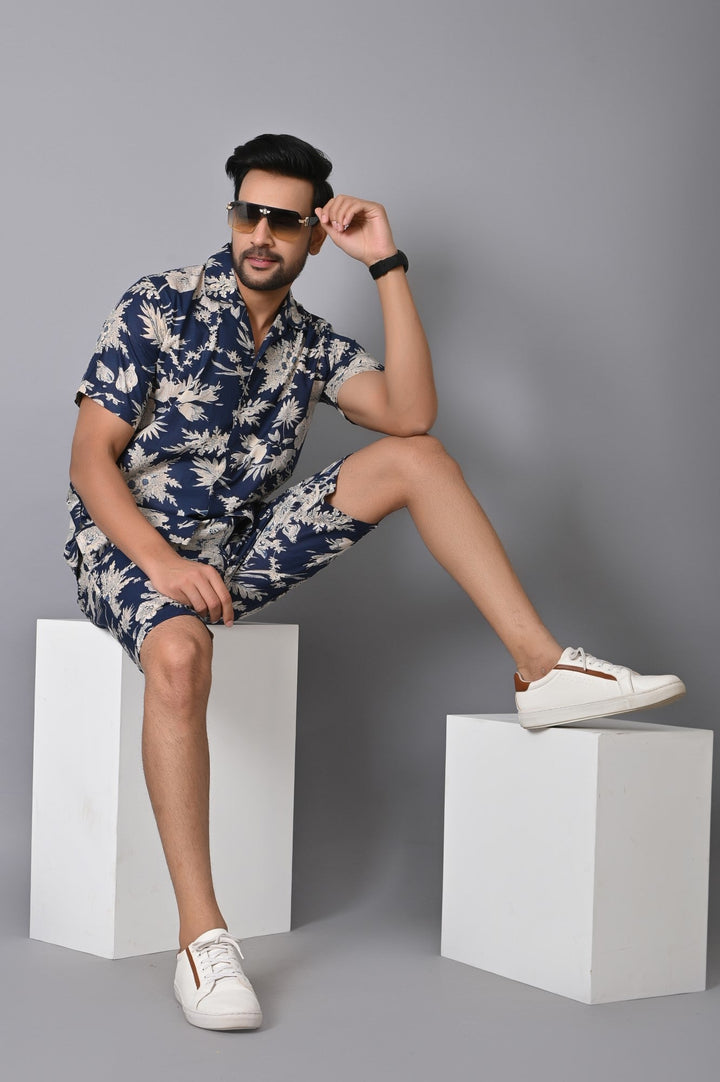 Floral Navy Blue Co-ords Set