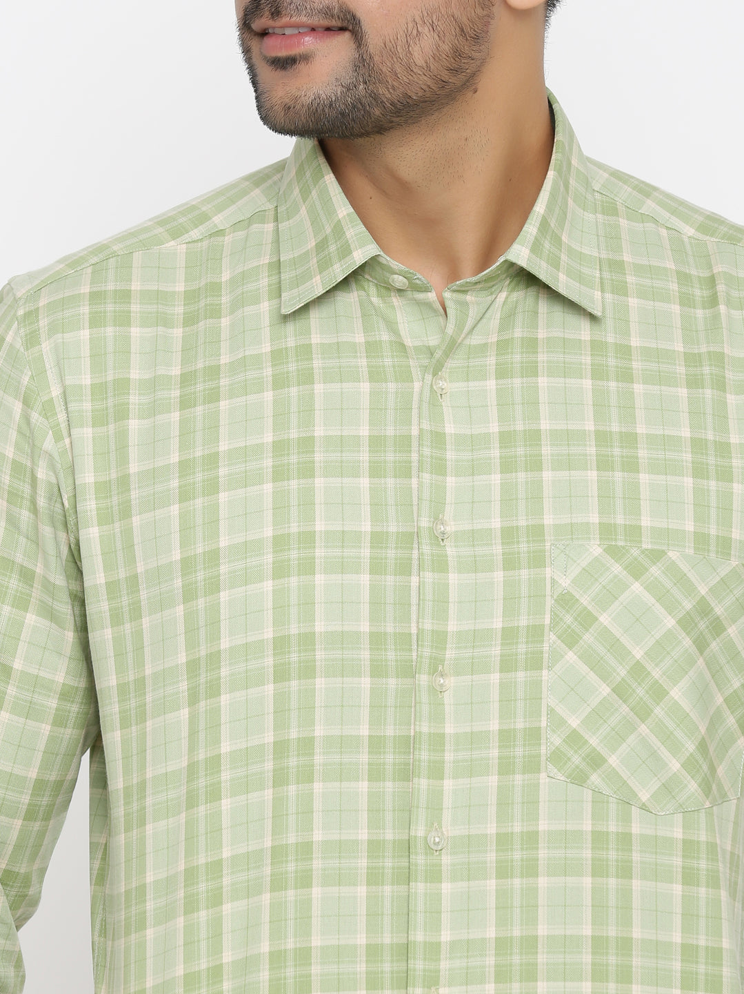 Checked Green Shirts