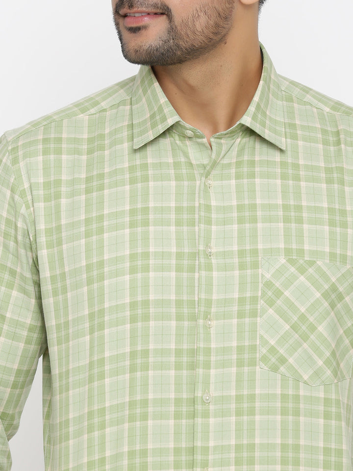 Checked Green Shirts