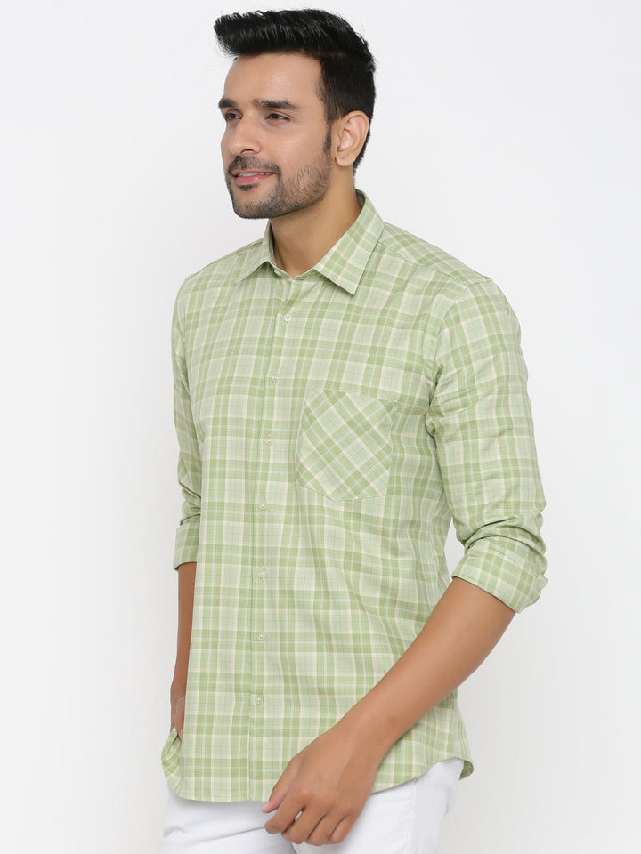 Checked Green Shirts