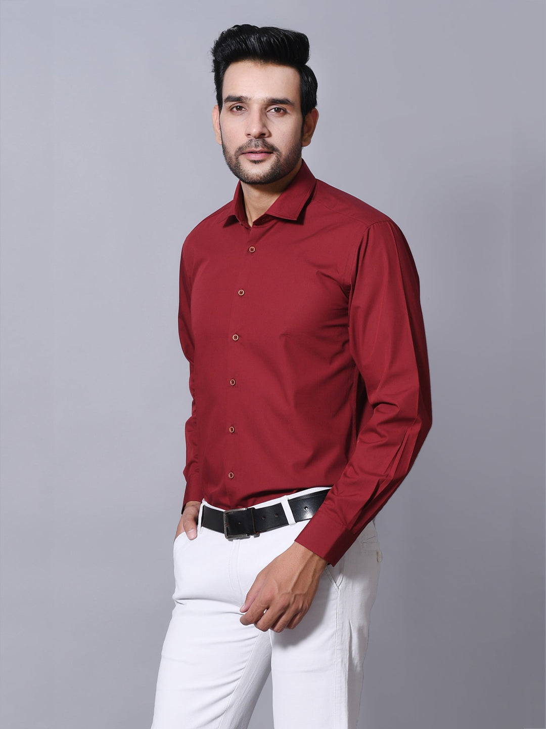 Solid Maroon Shirts