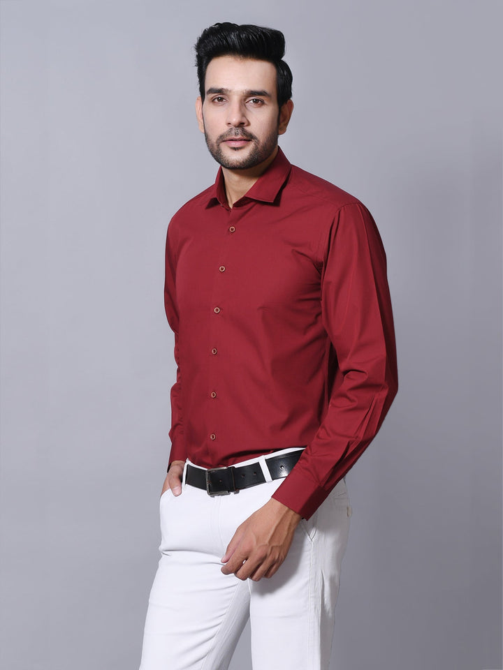 Solid Maroon Shirts